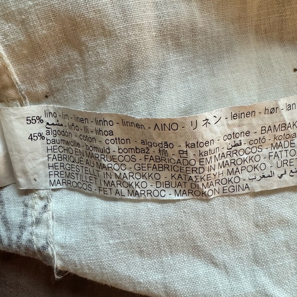 ZARA Linen Blend Men’s Button Up Shirt - Picture 6 of 8